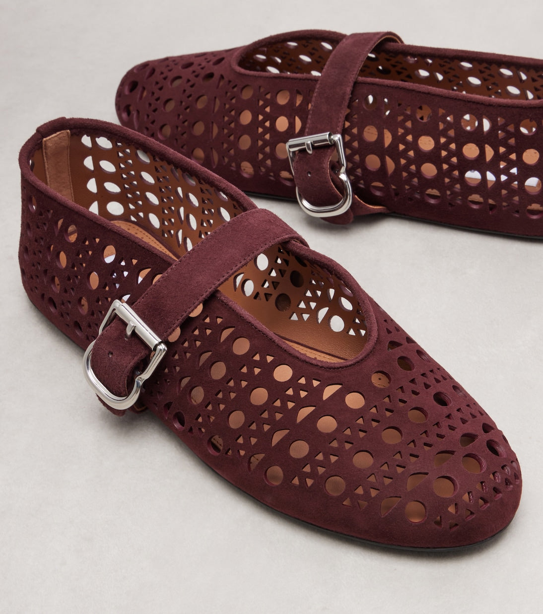 Alaïa - Vienne suede ballet flats