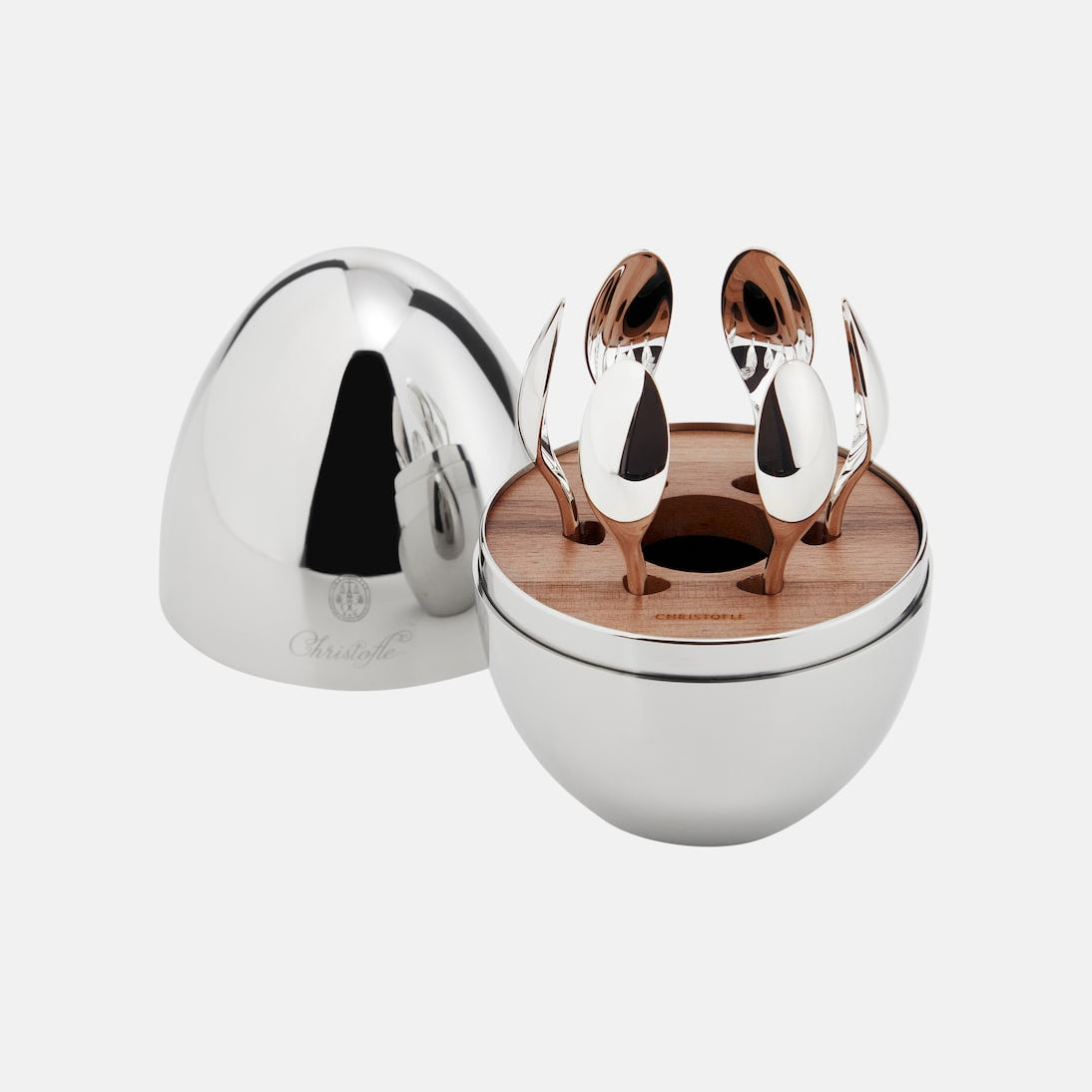 Christofle - Mood Coffee set of 6 silver-plated espresso spoons