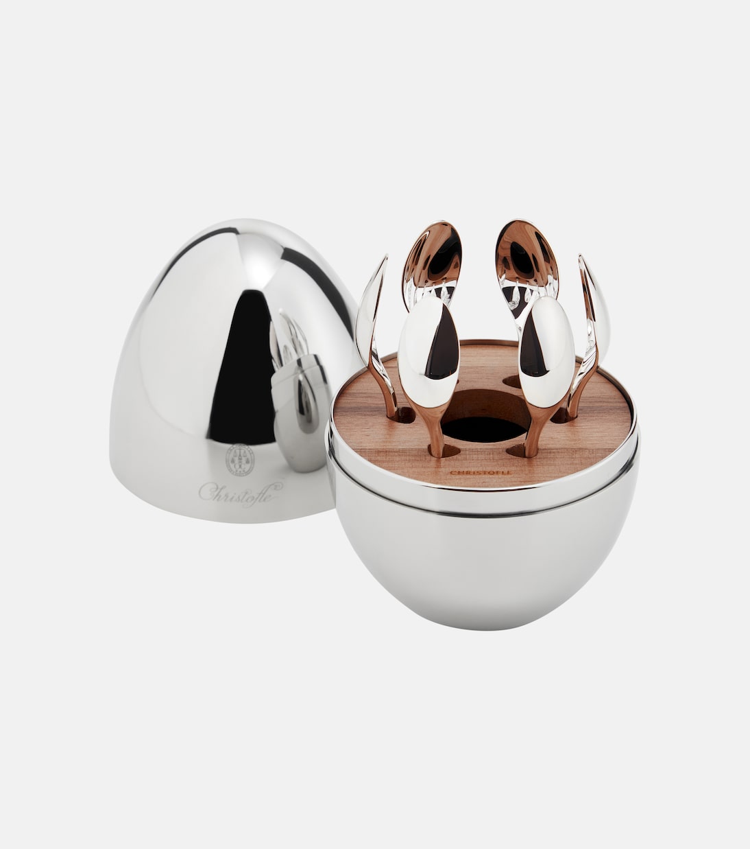 Christofle - Mood Coffee set of 6 silver-plated espresso spoons