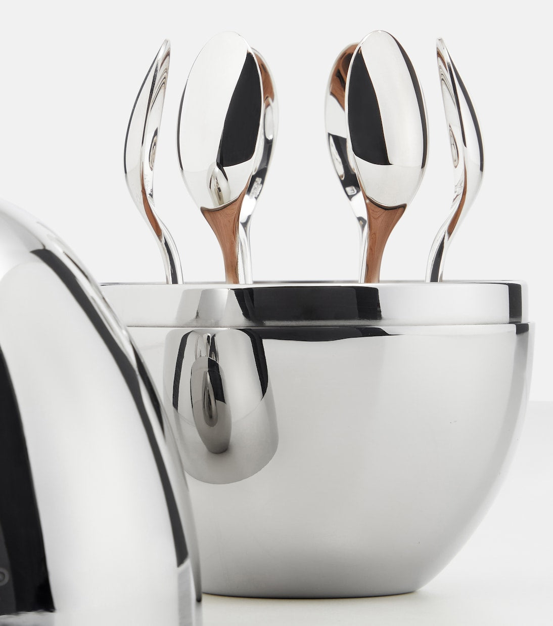 Christofle - Mood Coffee set of 6 silver-plated espresso spoons