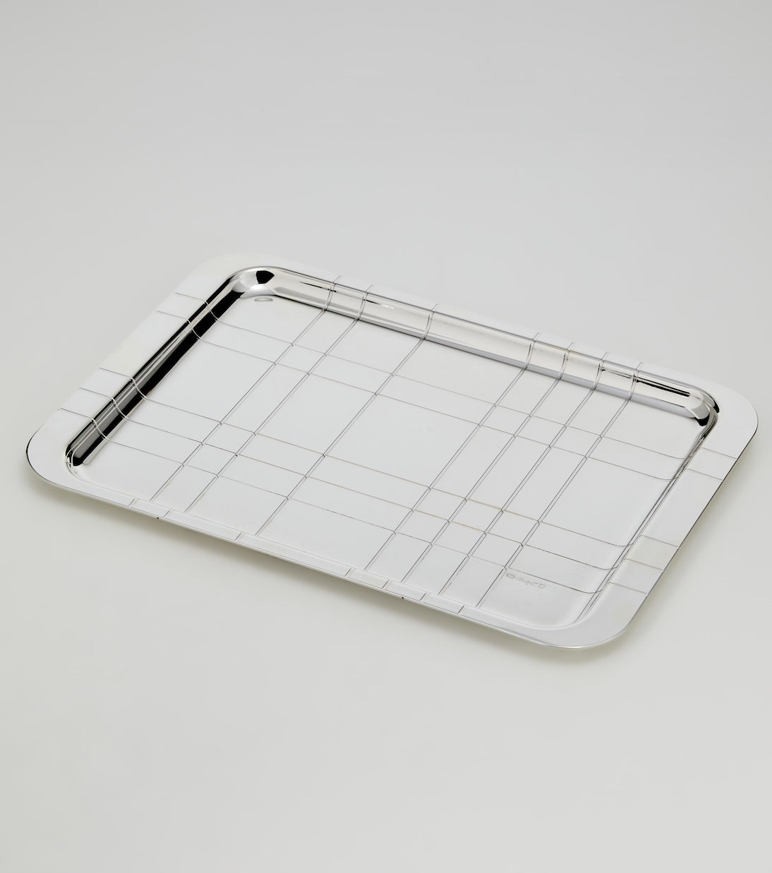 Christofle - Graphik silver-plated tray