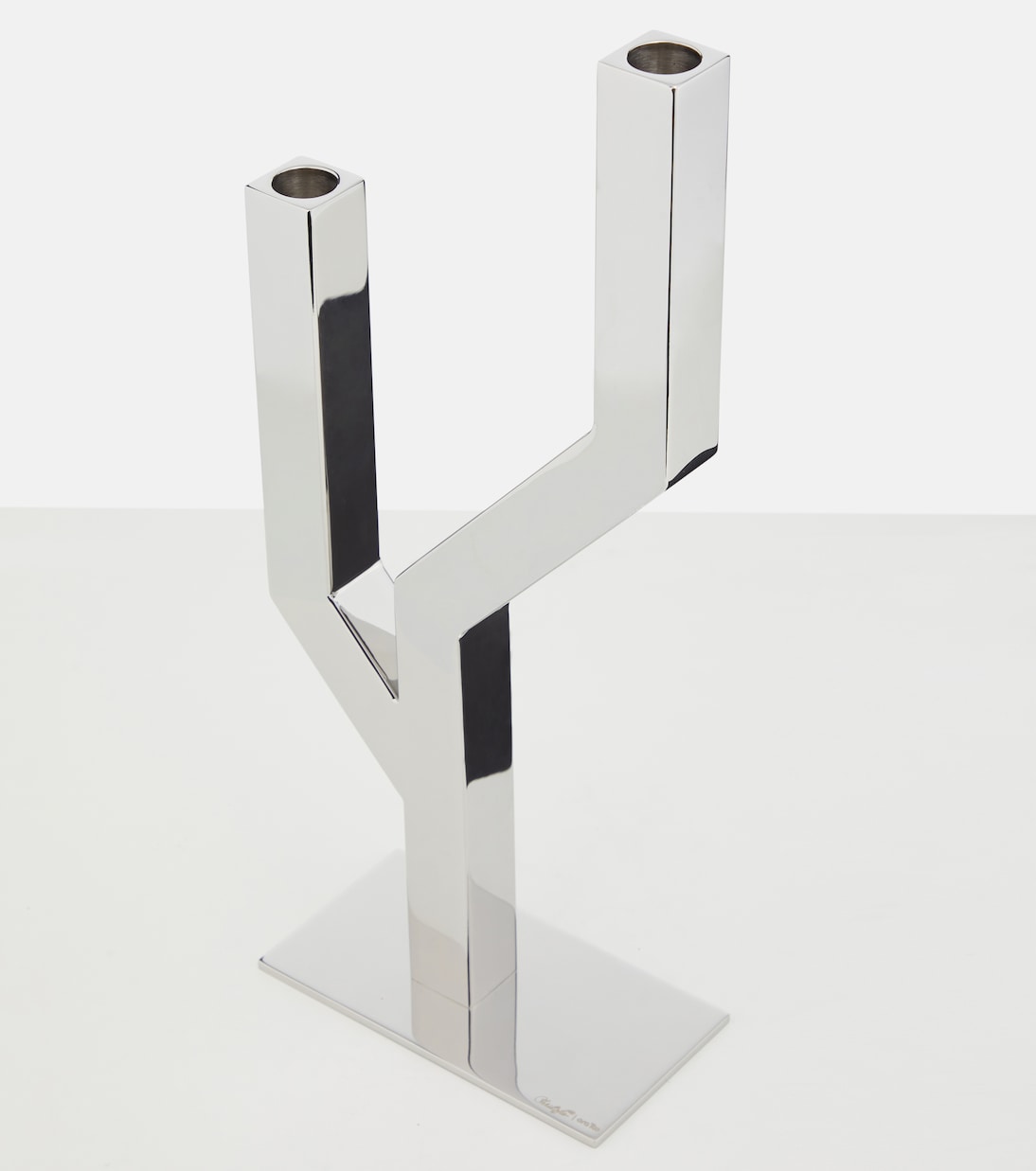 Christofle - Arborescence stainless steel candle holder