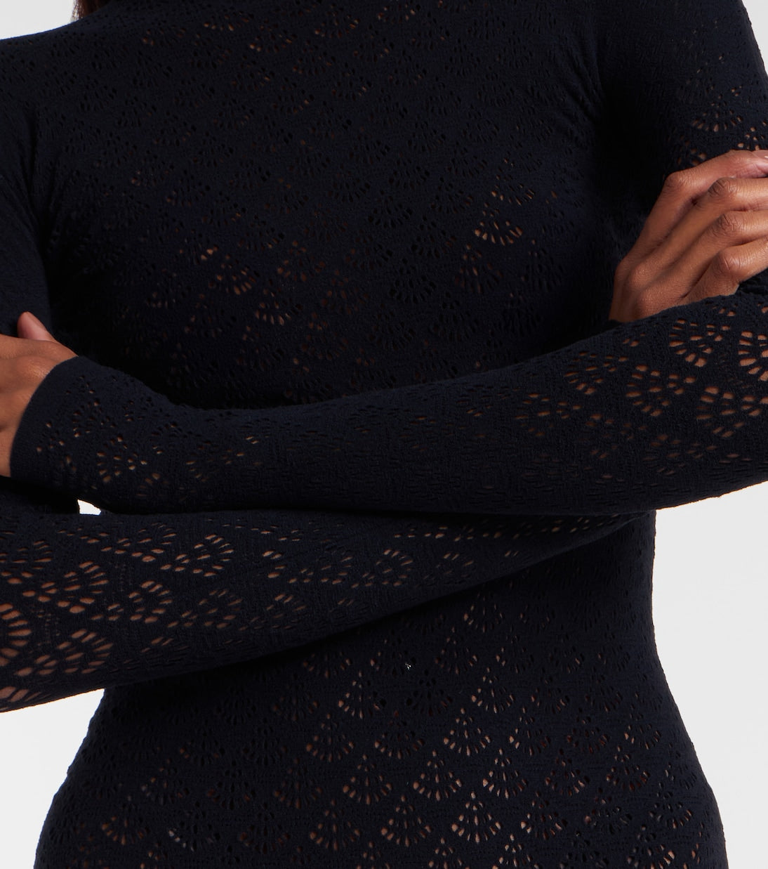 Wolford - Knitted semi-sheer minidress