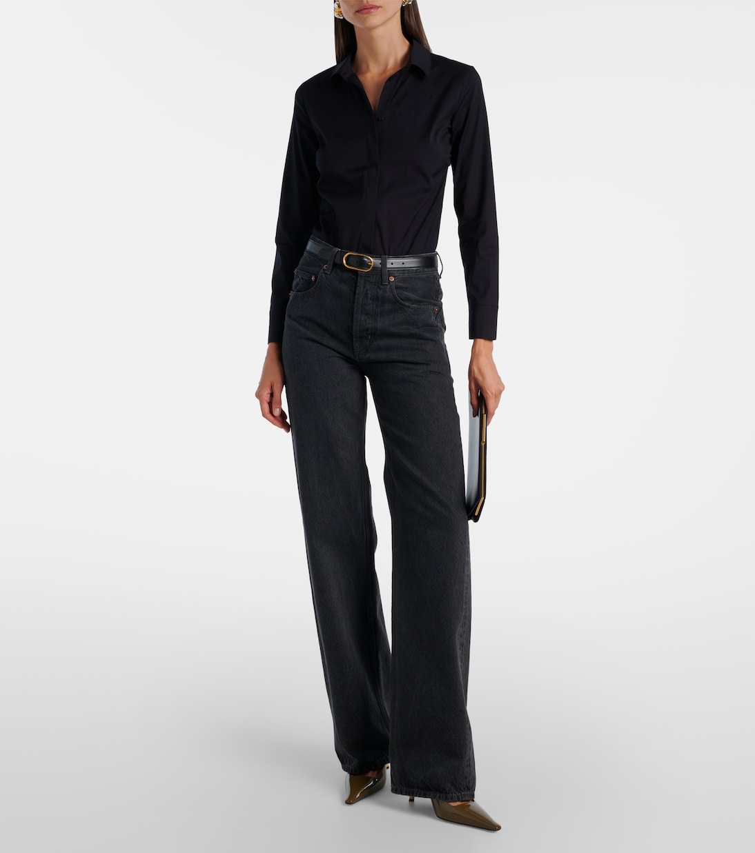 Wolford - Cotton-blend poplin bodysuit