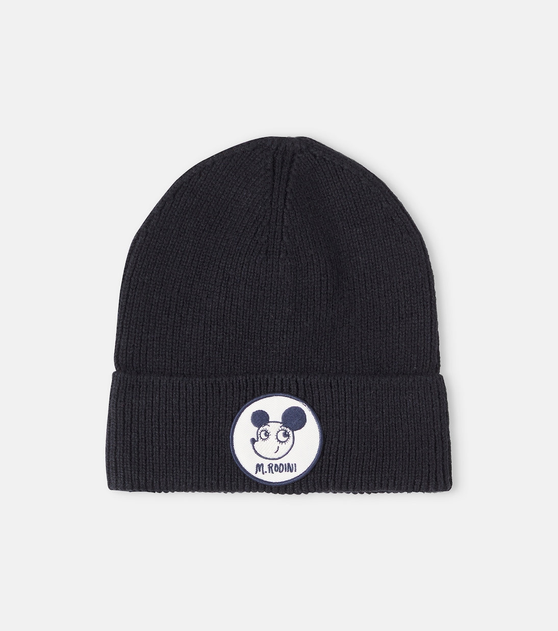 Mini Rodini - Appliqué cotton and wool beanie
