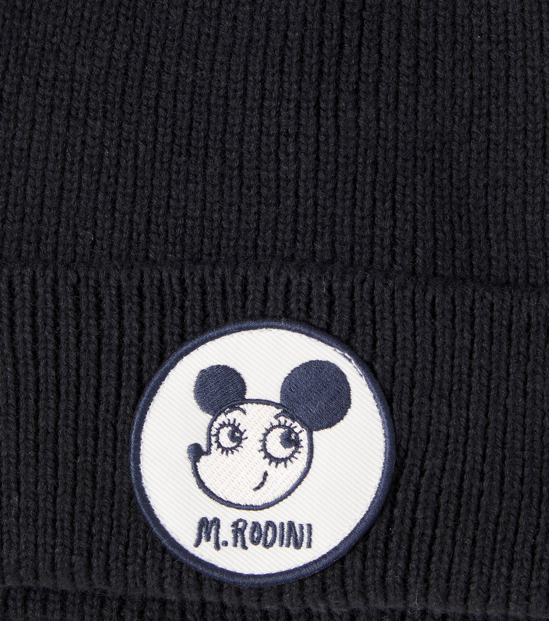 Mini Rodini - Appliqué cotton and wool beanie