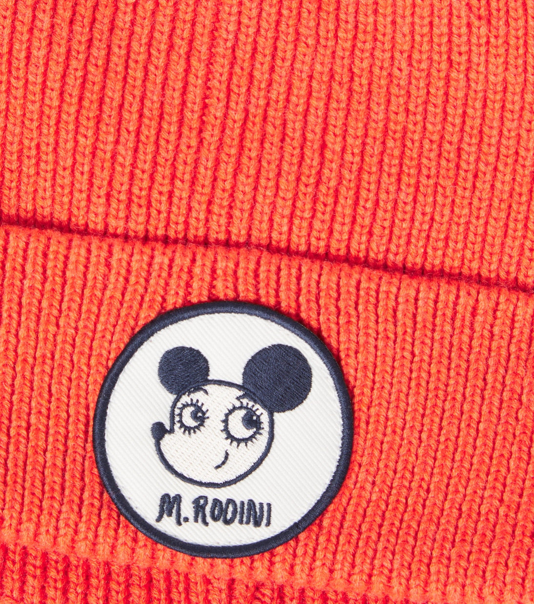 Mini Rodini - Appliqué cotton and wool beanie