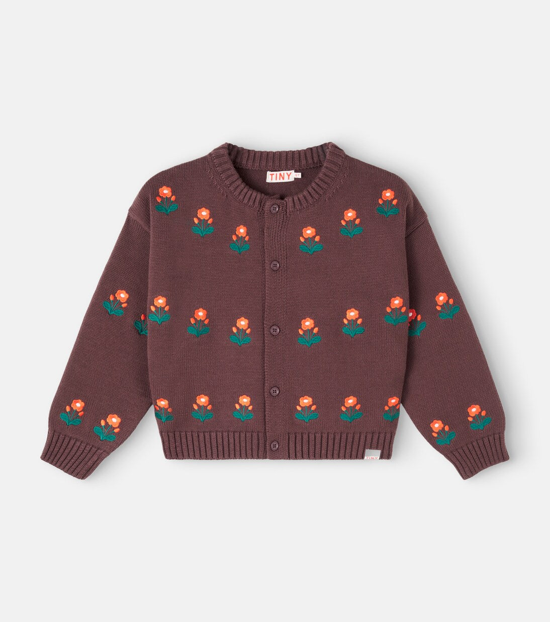 Tinycottons - Flower cotton and wool cardigan