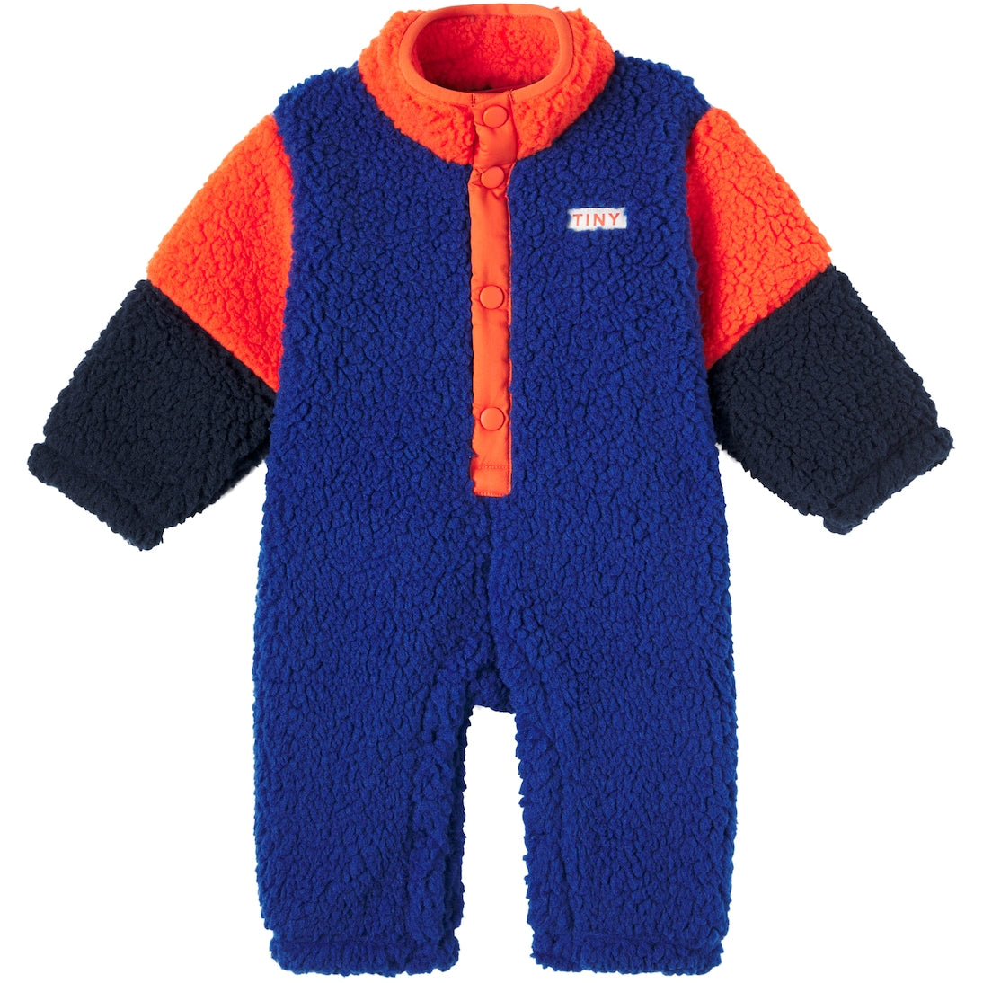 Tinycottons - Baby colorblocked teddy snowsuit
