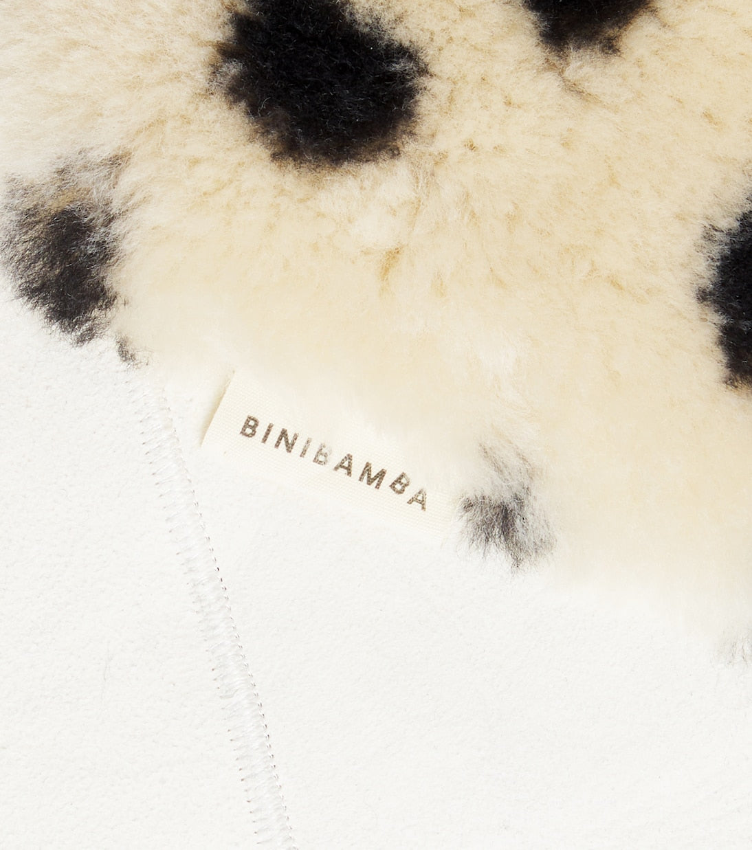 Binibamba - Baby Snuggler® leopard-print shearling stroller liner
