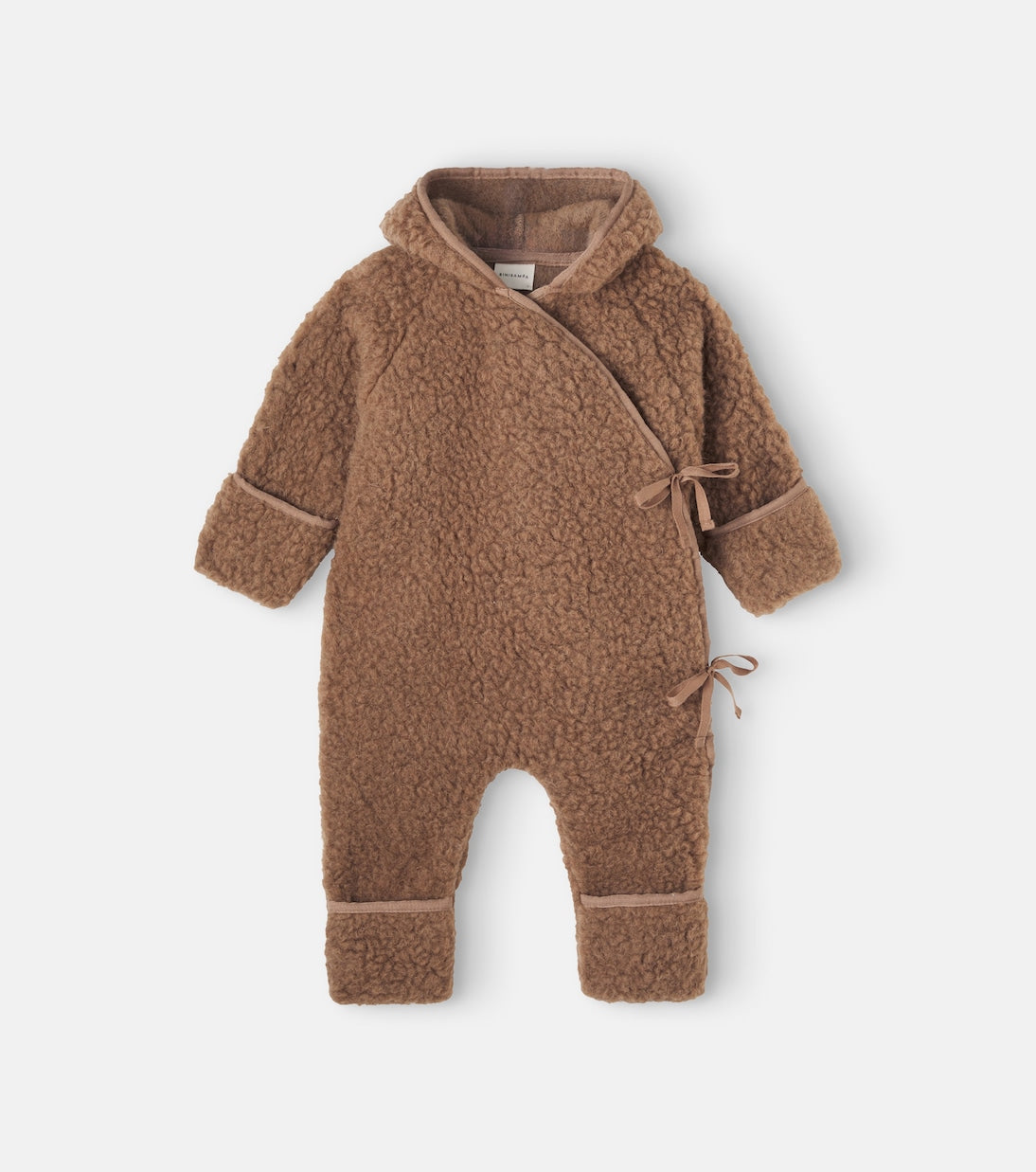 Binibamba - Baby hooded wool teddy onesie