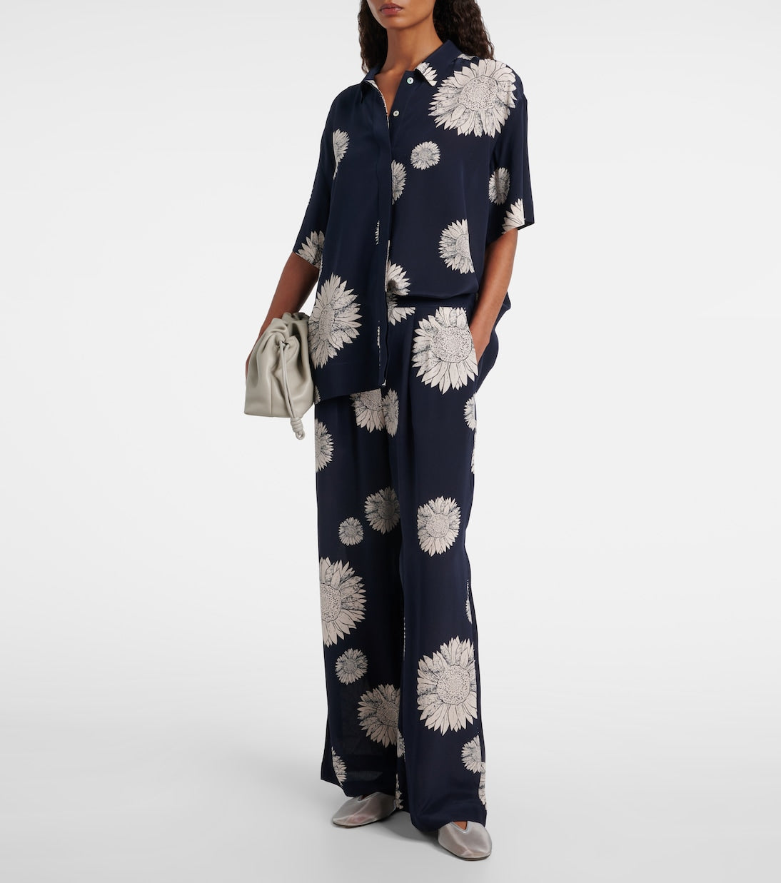 Asceno - Isola silk crêpe straight pants
