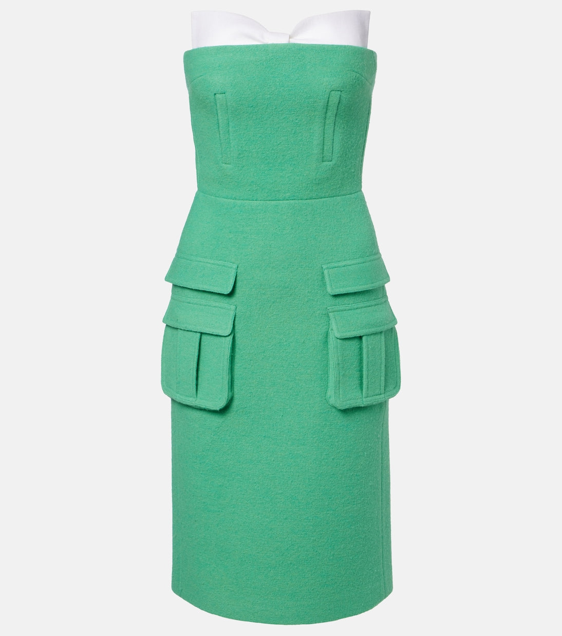 Shushu/Tong - Bow-detail wool midi dress
