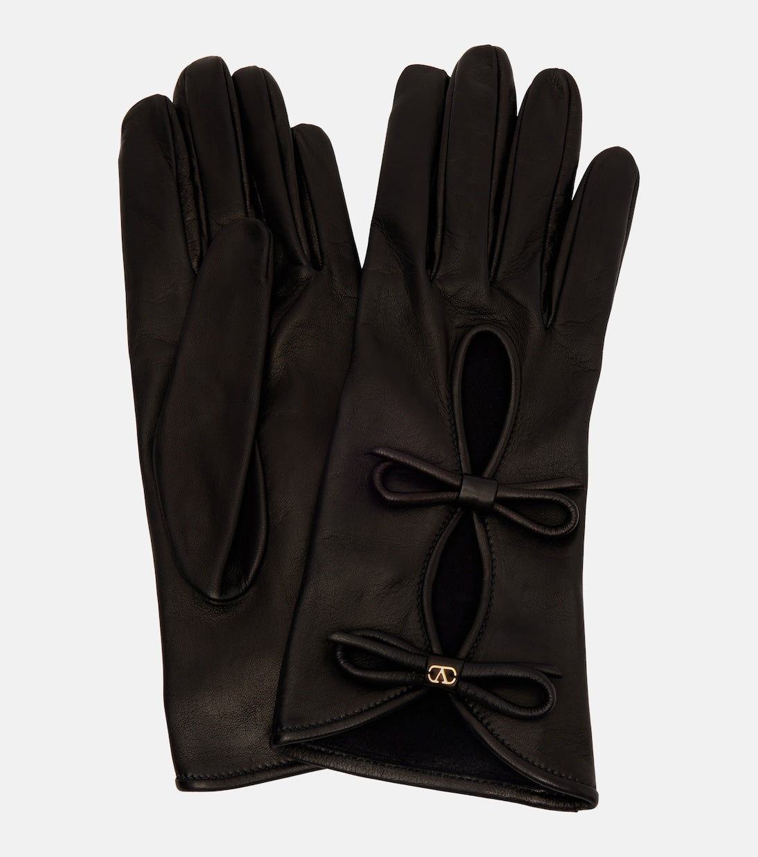 Valentino Garavani - VLogo cutout leather gloves