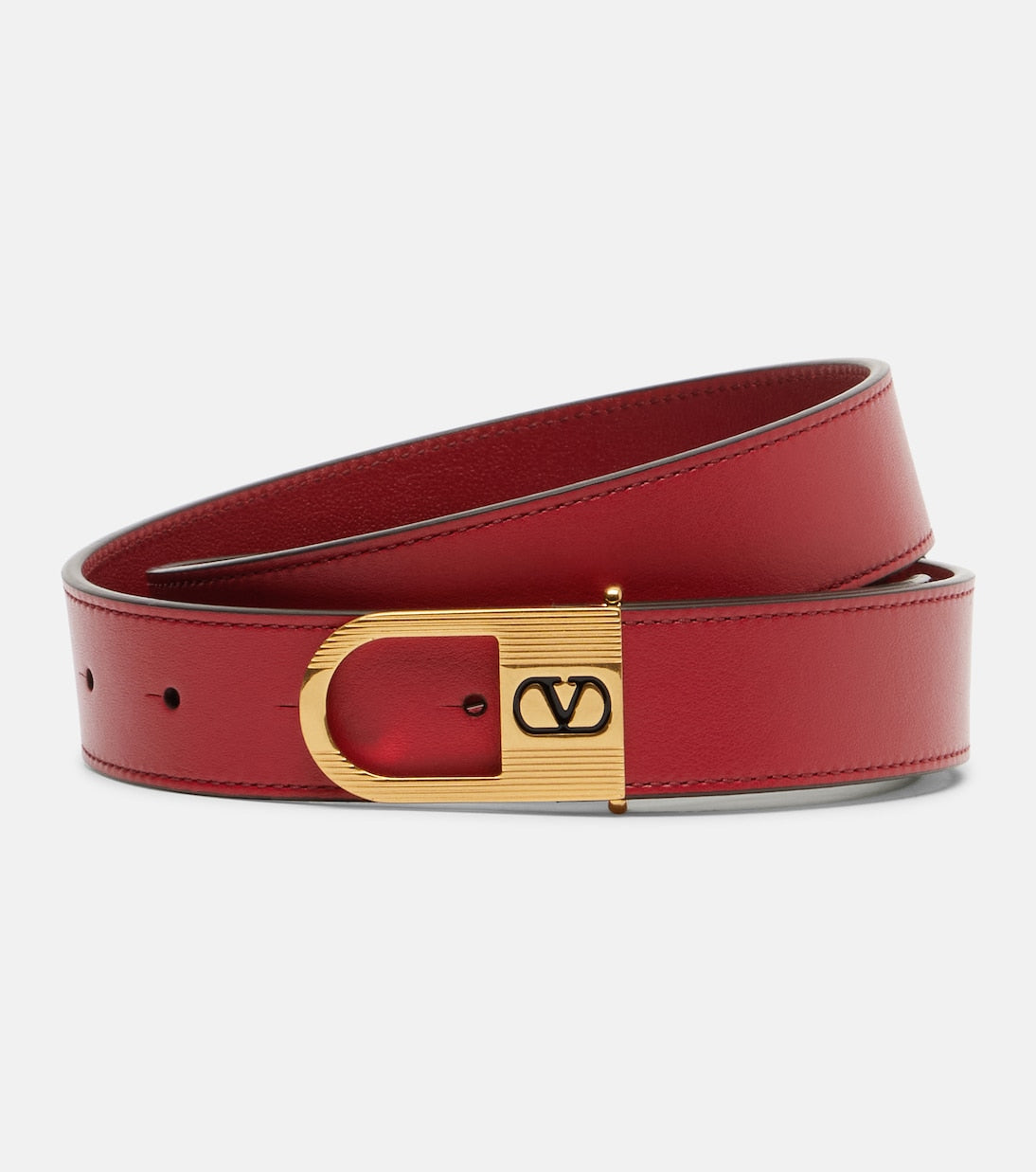 Valentino Garavani - VLogo leather belt