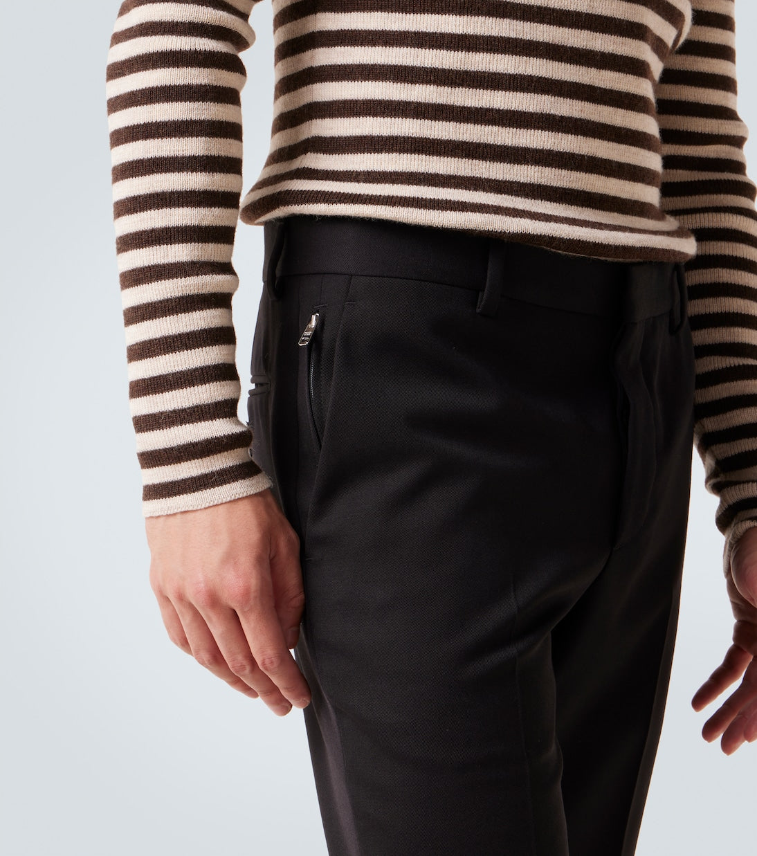 Prada - Virgin wool straight pants