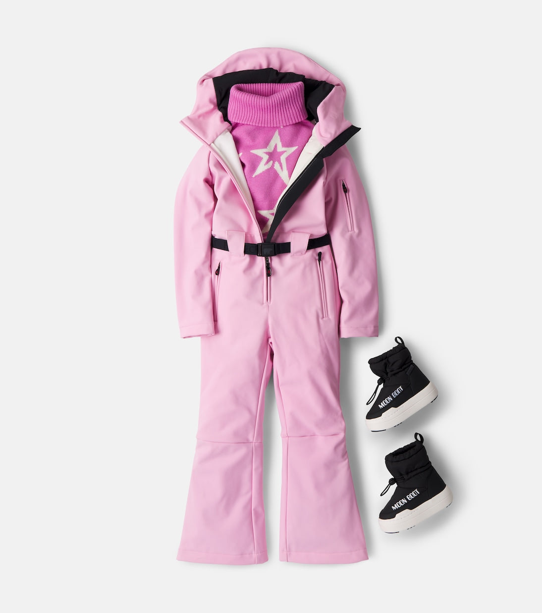 Perfect Moment Kids - Intarsia virgin wool turtleneck sweater