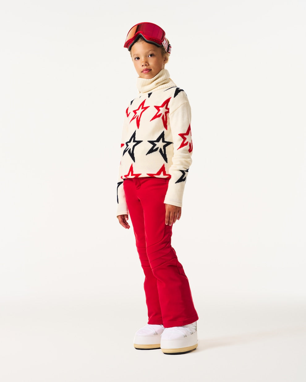 Perfect Moment Kids - Intarsia wool turtleneck sweater