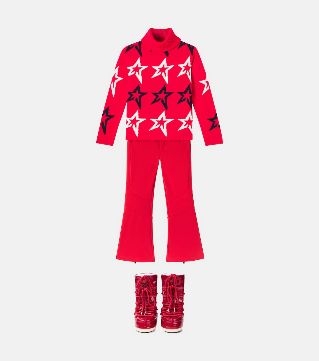 Perfect Moment Kids - Intarsia wool turtleneck sweater