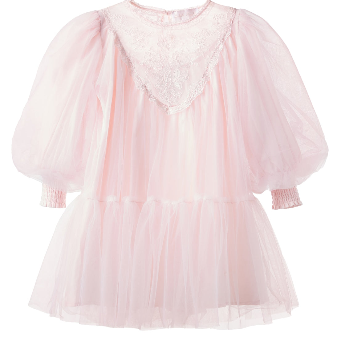 Petite Amalie - Lace-trimmed tulle dress