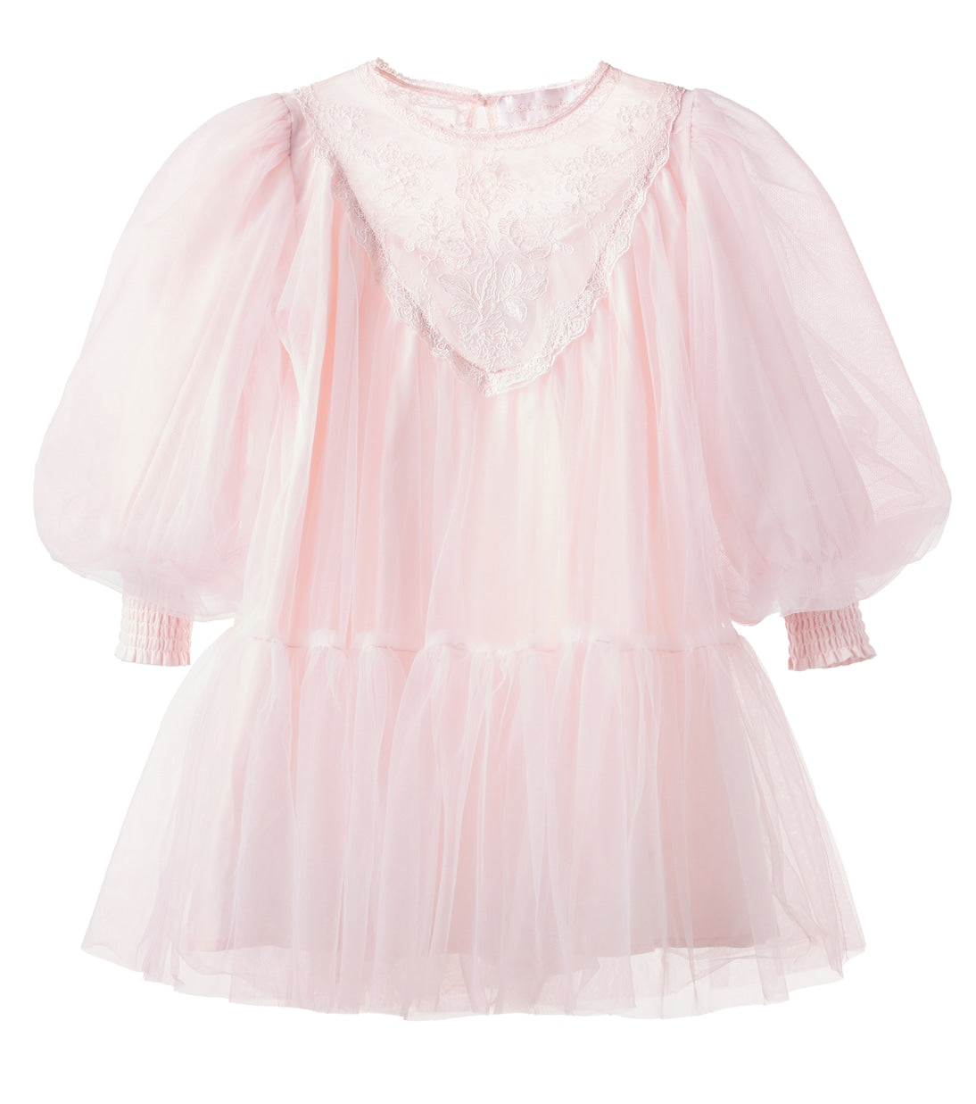Petite Amalie - Lace-trimmed tulle dress