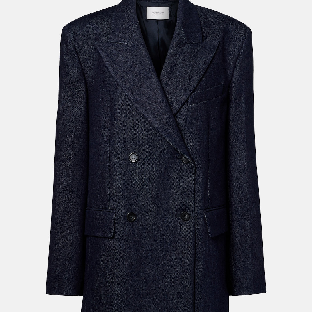 Sportmax - Ancella double-breasted denim blazer