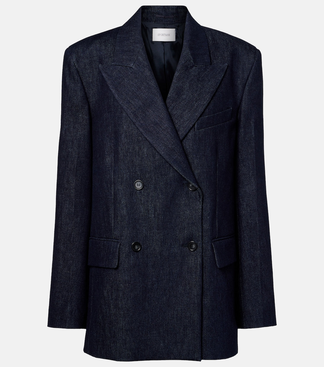 Sportmax - Ancella double-breasted denim blazer