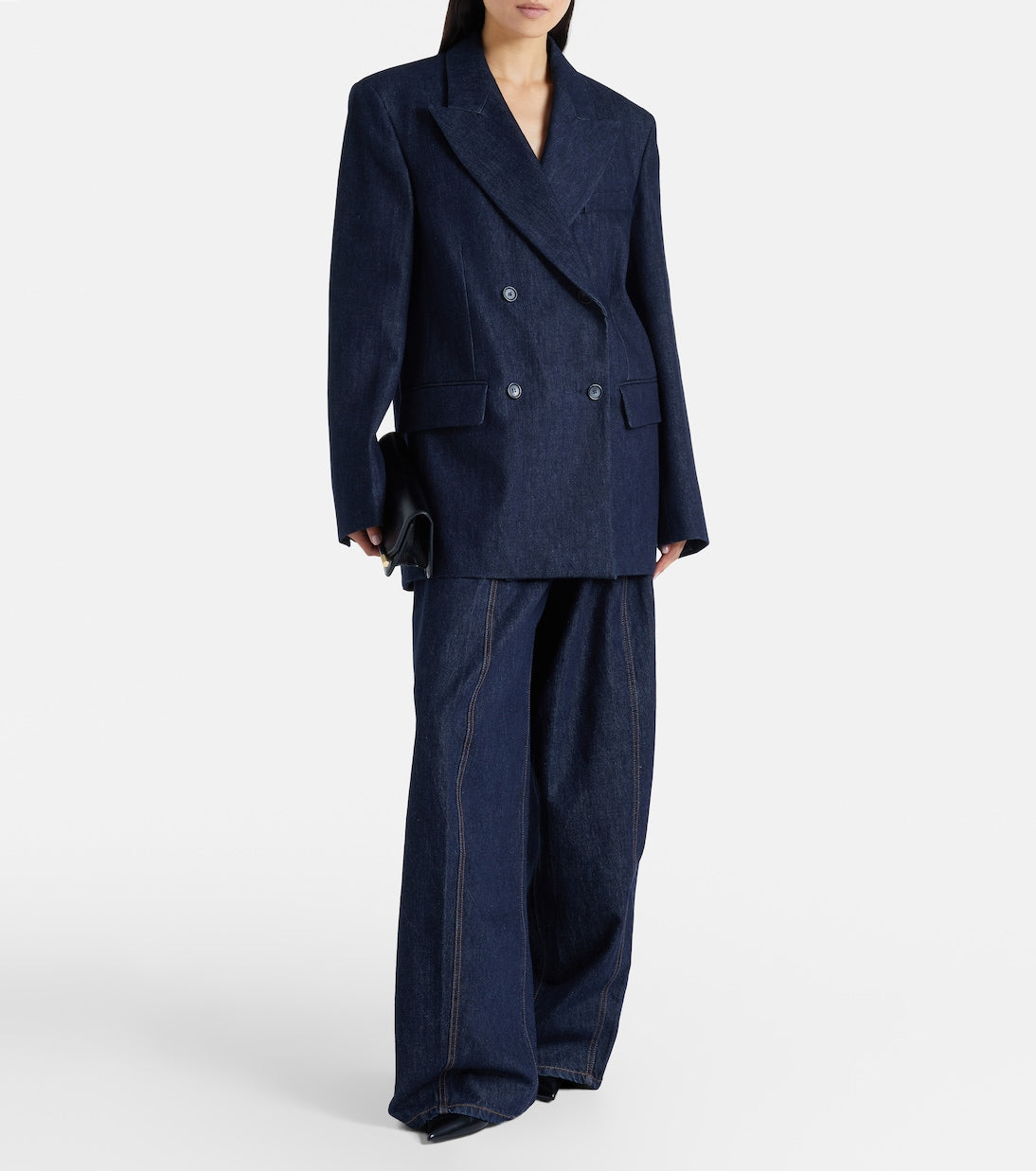 Sportmax - Ancella double-breasted denim blazer