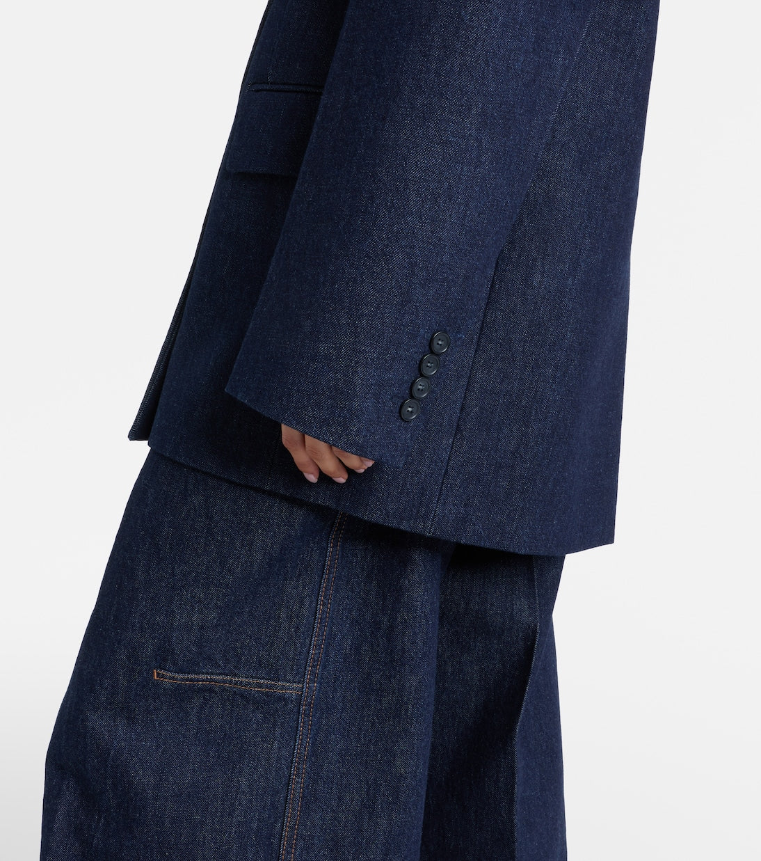Sportmax - Ancella double-breasted denim blazer