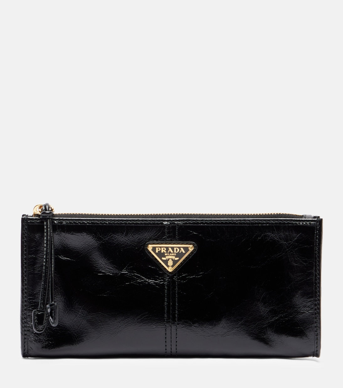 Prada - Logo leather pouch