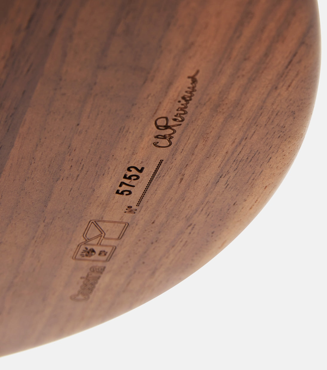Cassina - Méribel walnut stool by Charlotte Perriand