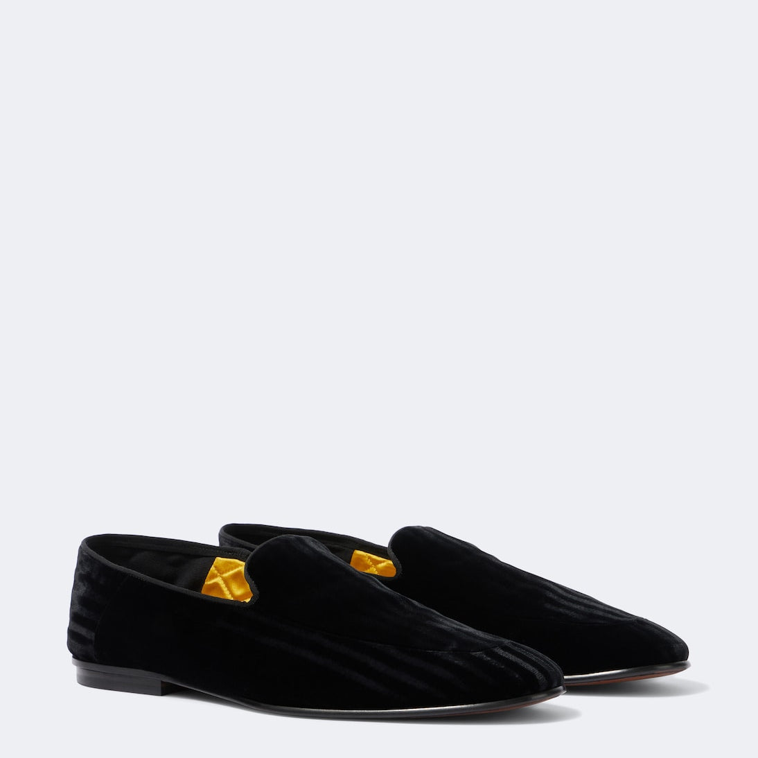 Tom Ford - Steven striped velvet loafers