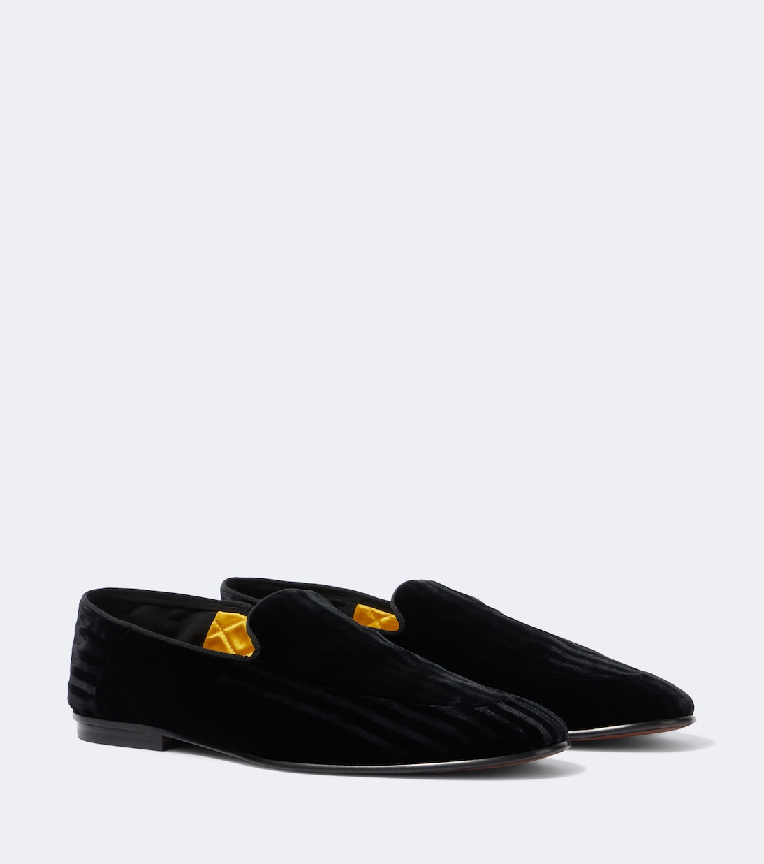 Tom Ford - Steven striped velvet loafers
