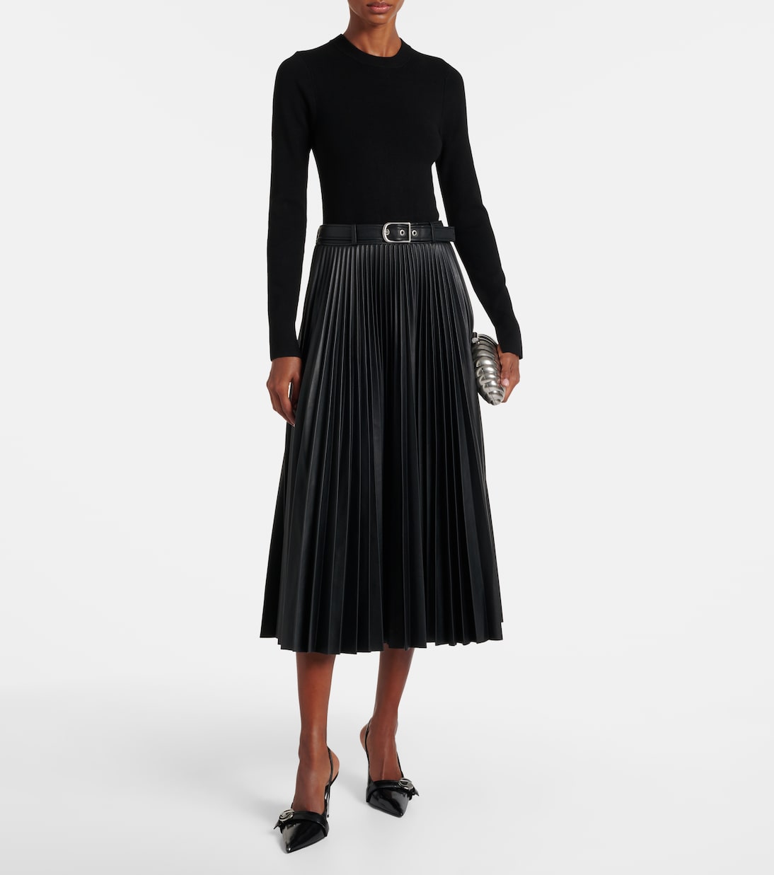 Simkhai - Abilene knitted pleated midi dress