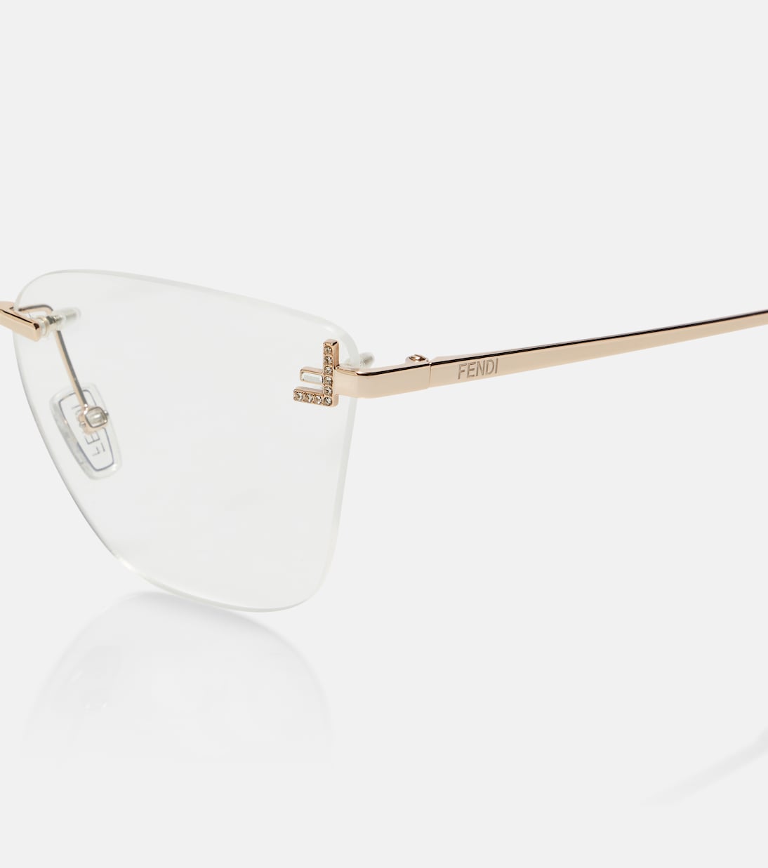 Fendi - Fendi First Crystal square glasses