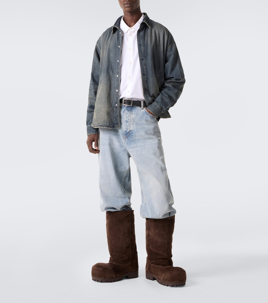 Balenciaga - Alaska suede knee-high boots