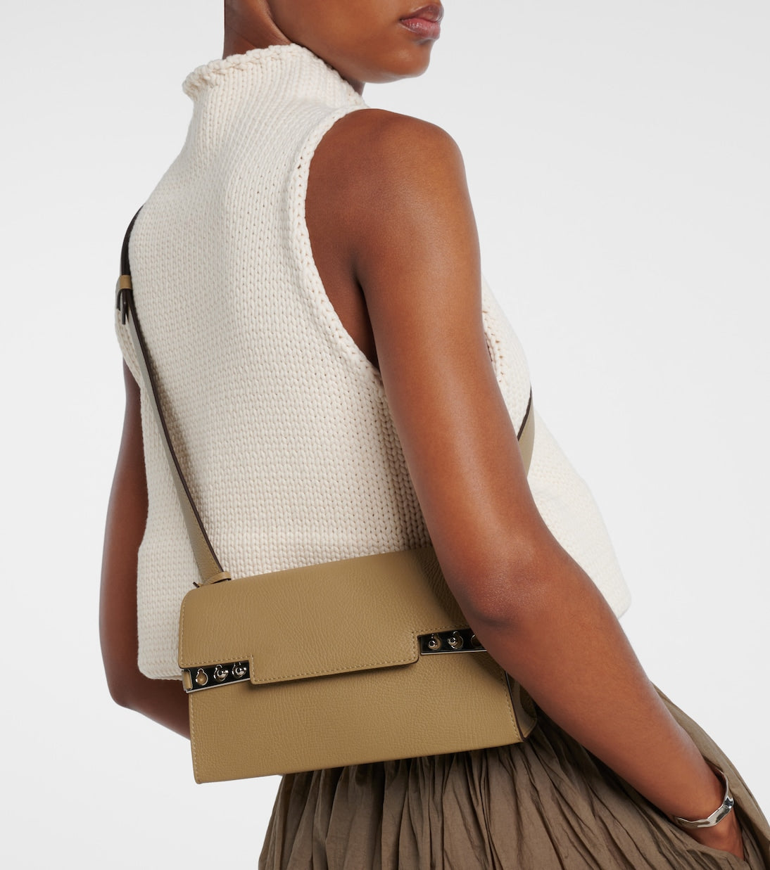 Delvaux - Tempête City Small leather crossbody bag