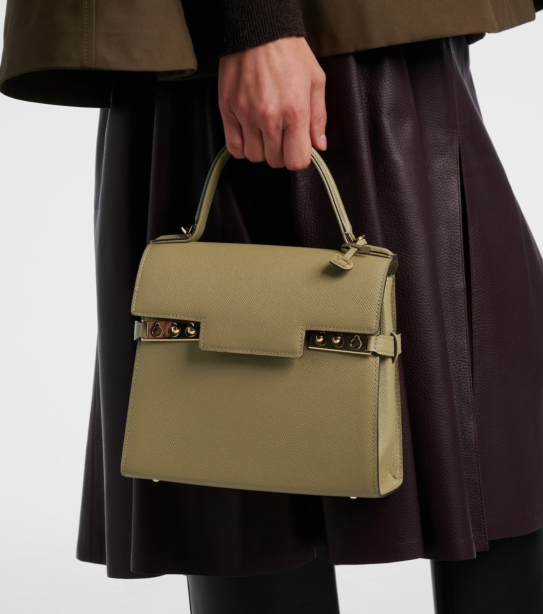Delvaux - Tempête PM leather top-handle bag
