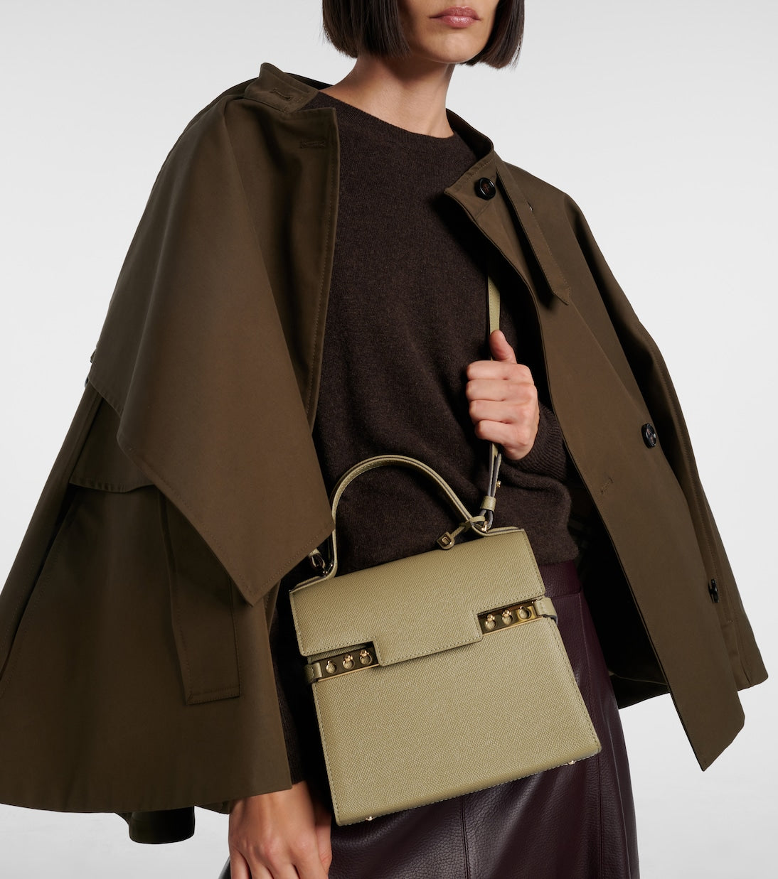 Delvaux - Tempête PM leather top-handle bag
