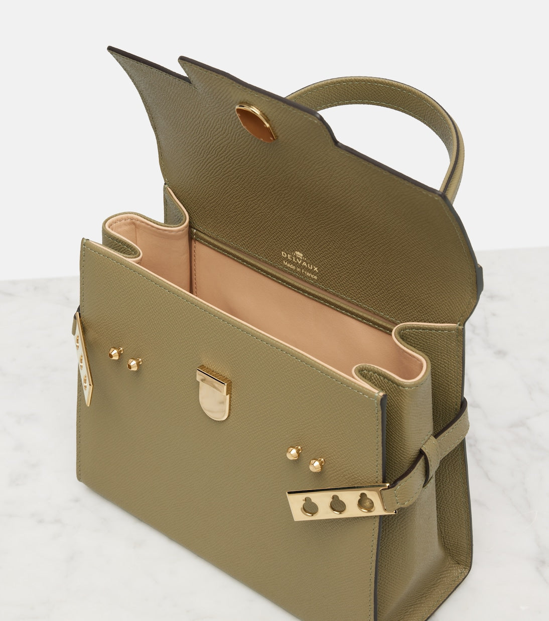 Delvaux - Tempête PM leather top-handle bag