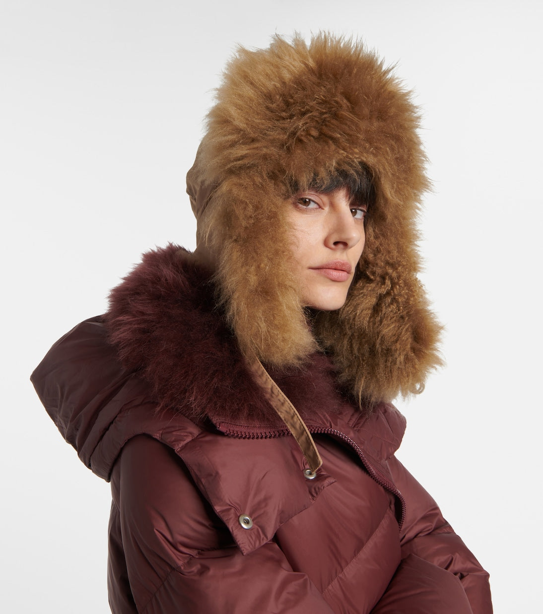 Yves Salomon - Shearling-trimmed down hat