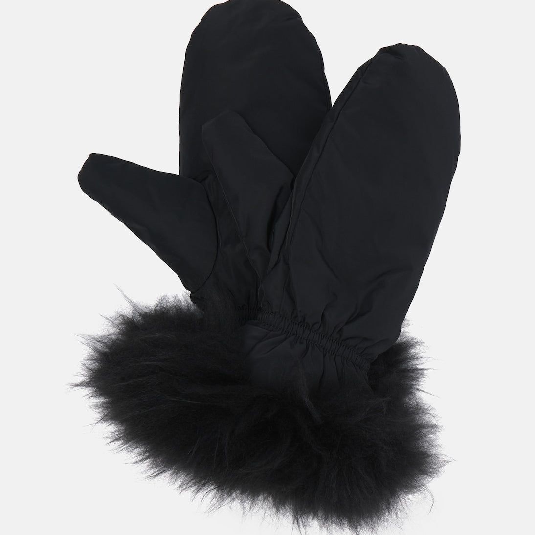 Yves Salomon - Wool-trimmed down gloves