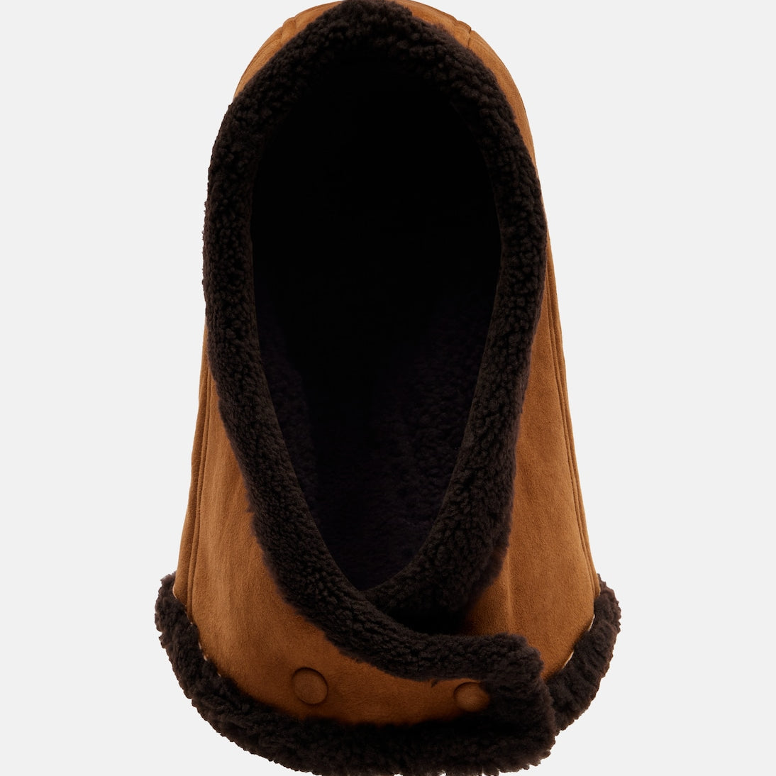 Yves Salomon - Shearling-trimmed suede hood