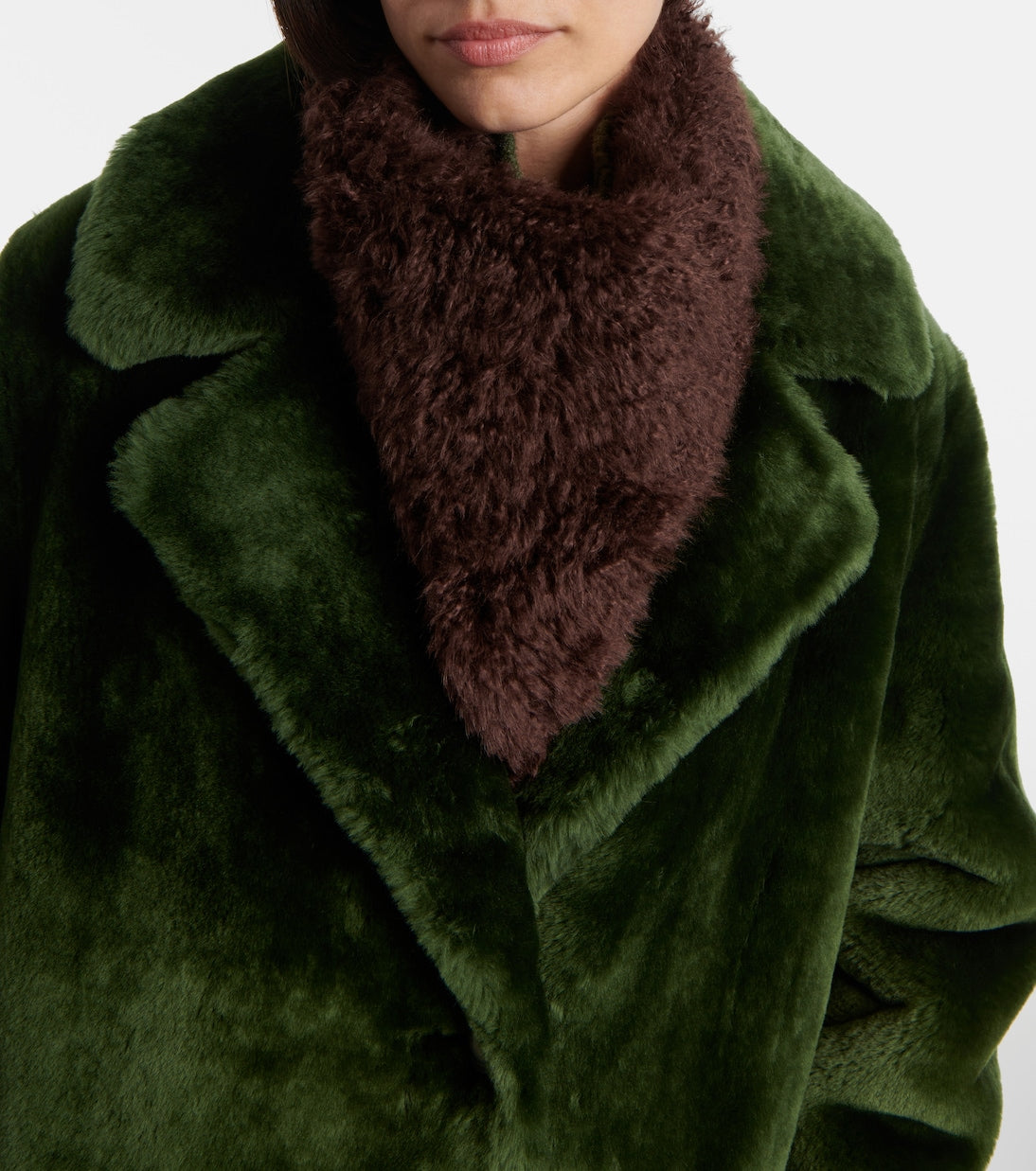 Yves Salomon - Shearling and wool scarf