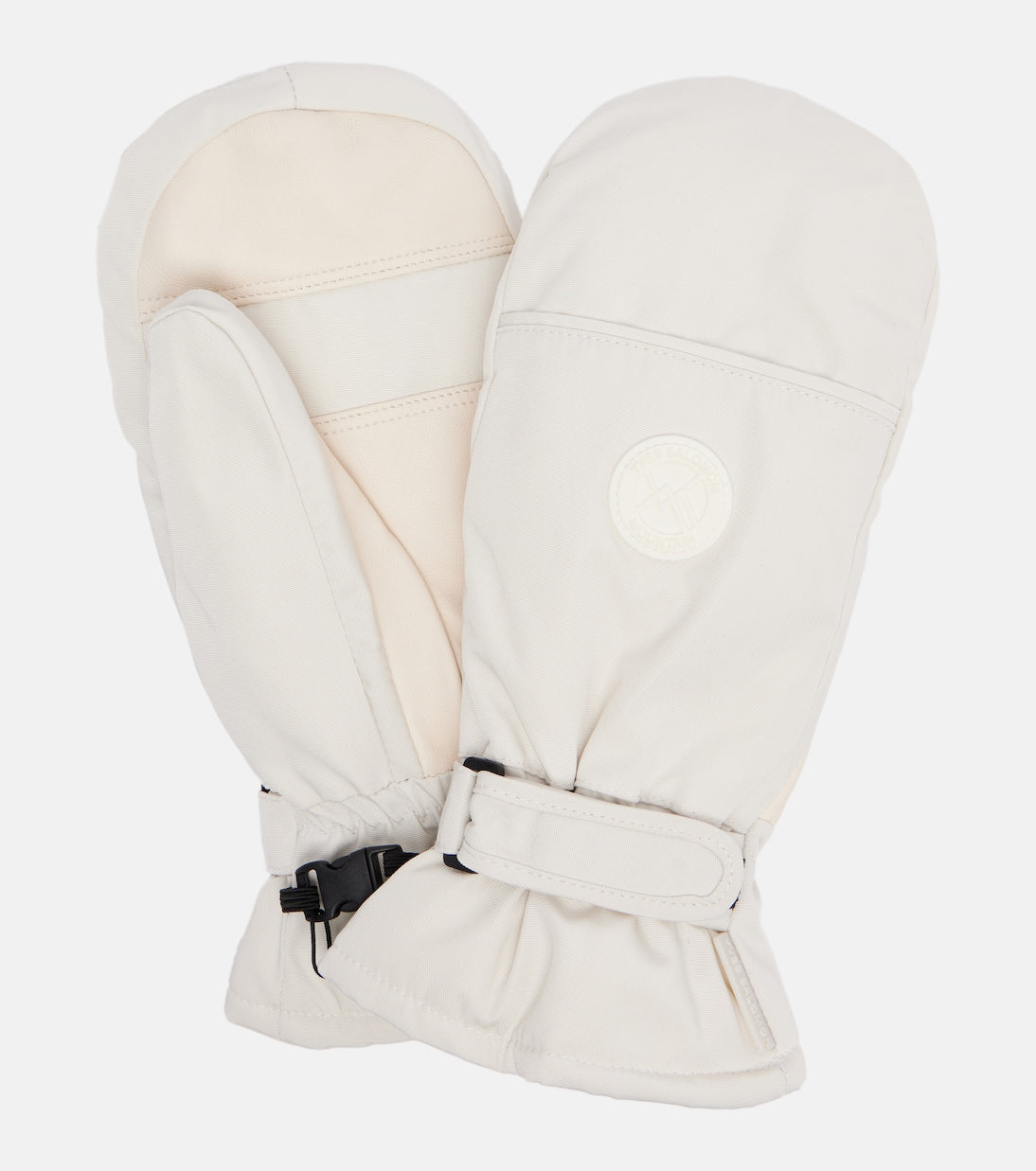 Yves Salomon - Leather-trimmed mittens