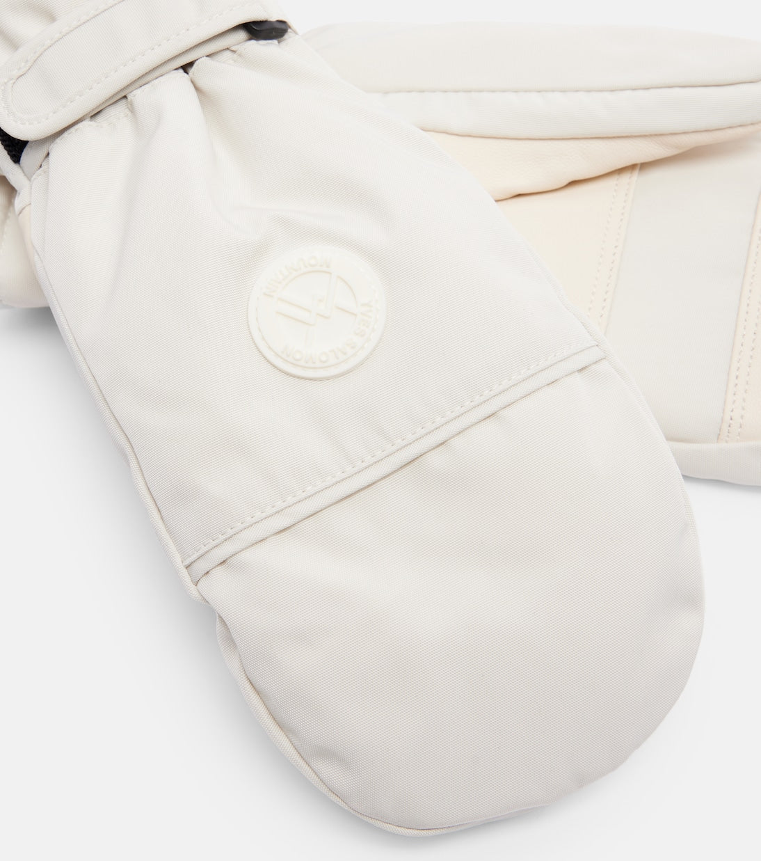 Yves Salomon - Leather-trimmed mittens