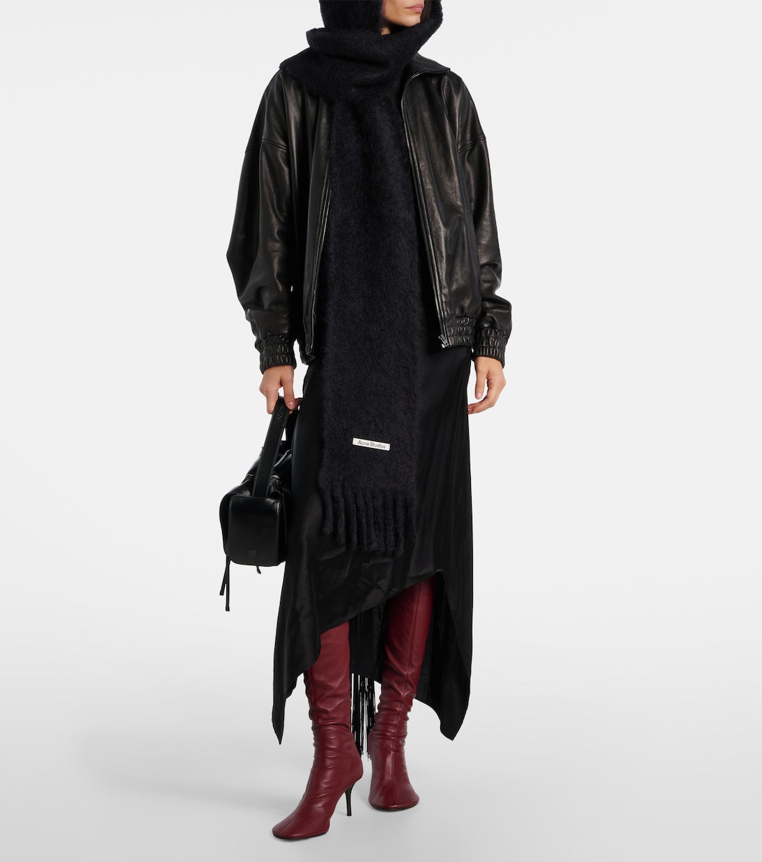 Acne Studios - Kooder hooded mohair and wool-blend scarf