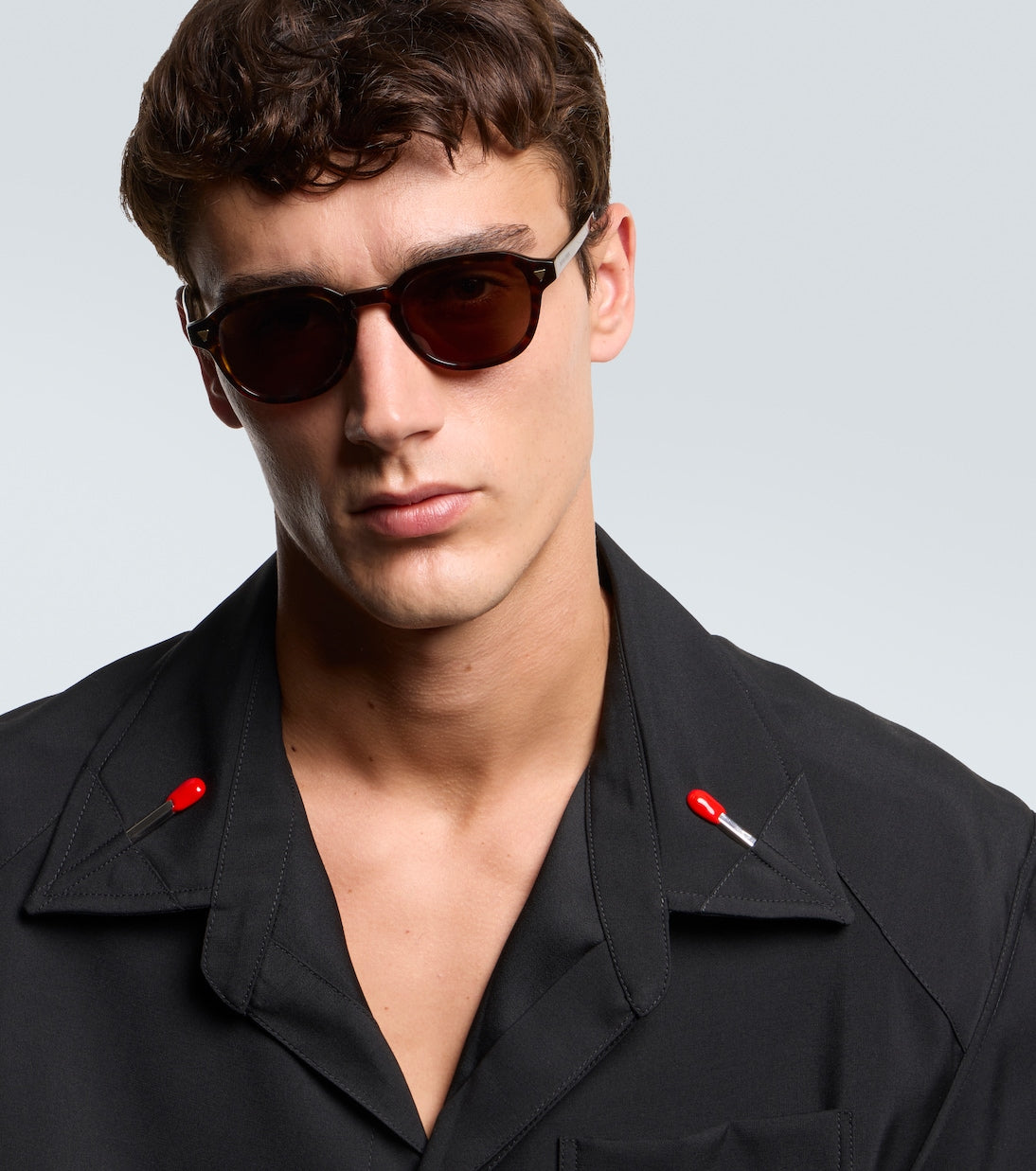 Bottega Veneta - Triangle Stud round sunglasses