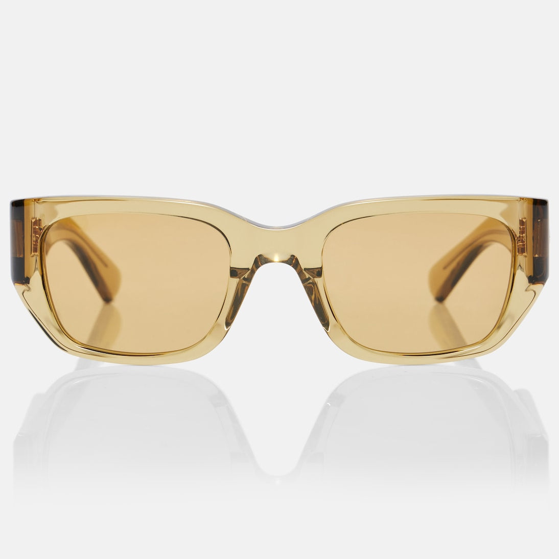Bottega Veneta - Intrecciato rectangular sunglasses