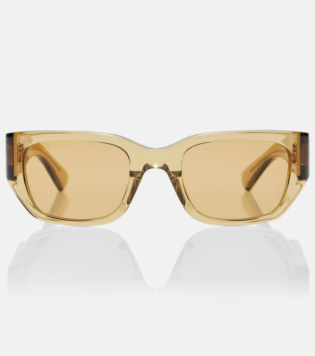 Bottega Veneta - Intrecciato rectangular sunglasses